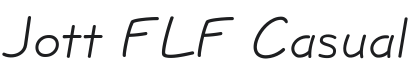 Jott FLF Font Preview