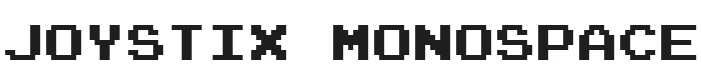 Joystix Font Preview