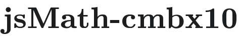 jsMath Font Preview