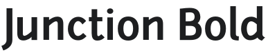 Junction Bold Font Preview
