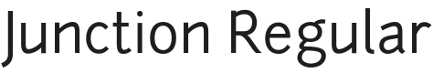 Junction Font Preview