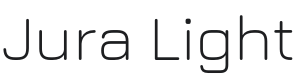 Jura Light Font Preview