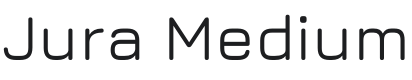 Jura Medium Font Preview