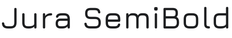 Jura SemiBold Font Preview