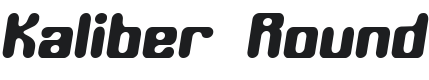 Kaliber Round (BRK) Font Preview