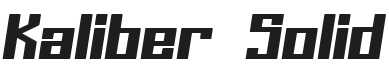 Kaliber Font Preview