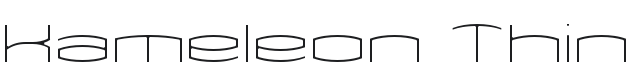 Kameleon Thin Font Preview