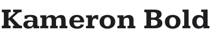 Kameron Bold Font Preview
