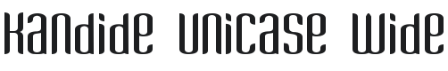 Kandide Unicase Wide Font Preview