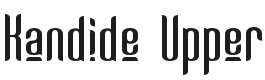 Kandide Upper Font Preview