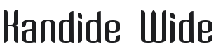 Kandide Wide Font Preview
