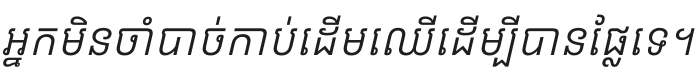 Kantumruy Pro Italic Font Preview