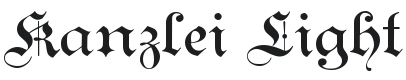 Kanzlei Font Preview
