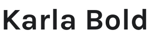 Karla Bold Font Preview