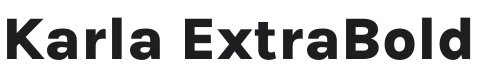 Karla ExtraBold Font Preview