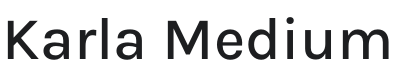 Karla Medium Font Preview