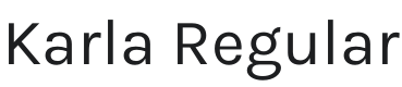 Karla Font Preview