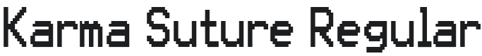 Karma Suture-Regular Font Preview