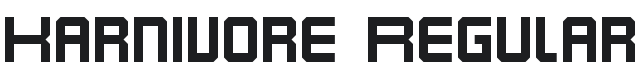 Karnivore Font Preview