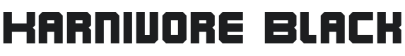 Karnivore Black Font Preview