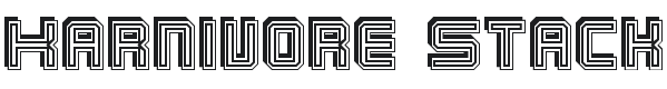 Karnivore Stack Font Preview