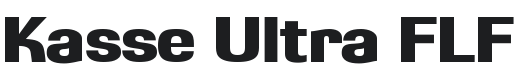 Kasse Ultra FLF Font Preview