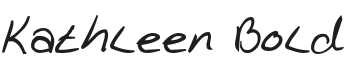 Kathleen Bold Font Preview