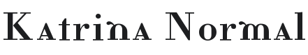 Katrina Font Preview
