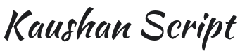 Kaushan Script Font Preview