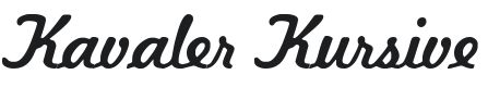 Kavaler Kursive Font Preview