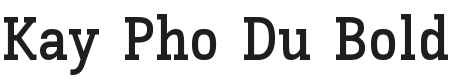 Kay Pho Du Bold Font Preview