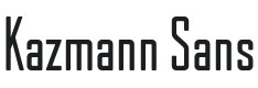 Kazmann Sans Font Preview