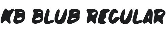 KB Blub Font Preview