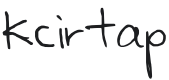 Kcirtap Font Preview