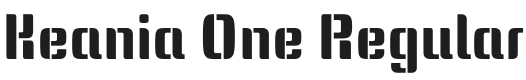Keania One Font Preview
