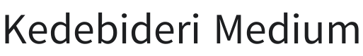 Kedebideri Medium Font Preview
