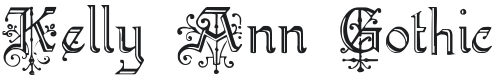 Kelly Ann Gothic Font Preview