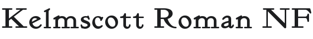 Kelmscott Roman NF Font Preview