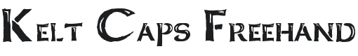 Kelt Caps Freehand Font Preview