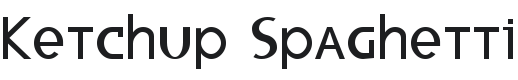 Ketchup Spaghetti Font Preview