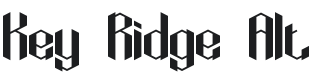 Key Ridge alt BRK Font Preview