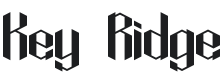 Key Ridge Font Preview