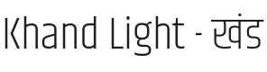 Khand Light Font Preview
