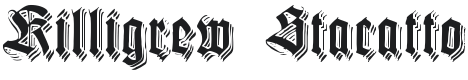 Killigrew Stacatto Font Preview