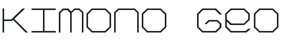 Kimono Geo Font Preview