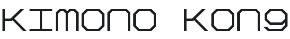 Kimono Kong Font Preview