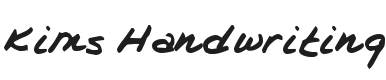 Kims Handwriting Font Preview