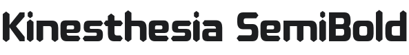 Kinesthesia Font Preview