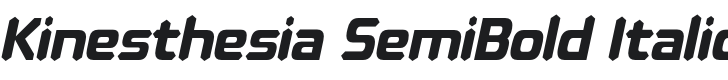 Kinesthesia SemiBold Italic Font Preview