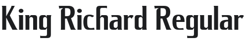 King Richard Font Preview